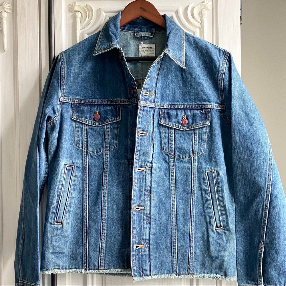 🇫🇷NWT Sz:M Zadig & Voltaire Base Denim Jacket